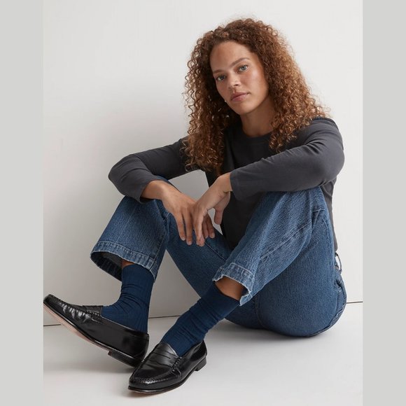 [NWT] Madewell Light Trouser Socks in Navy - Picture 3 of 3